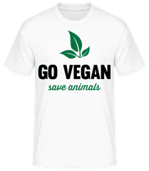 Go Vegan Save Animals · T-shirt standard Homme