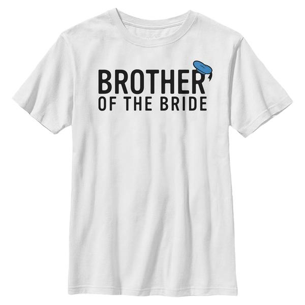 Aperçu: Disney Classics - Mickey Mouse - Donald Duck Brother of the Bride - Enfant T-shirt - Blanc - Devant