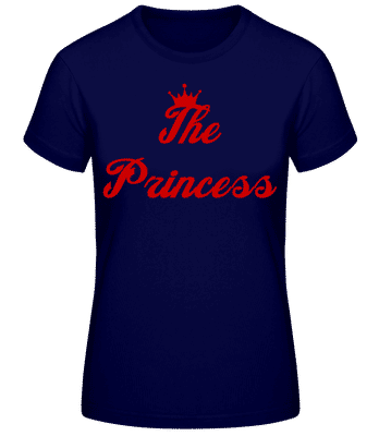 The Princess - Frauen Basic T-Shirt - Marine - Vorne