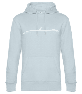 'Mazda MX-5 Miata ND' Silhouette - Sudadera estándar para hombre - Azul claro - delante