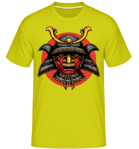 Aperçu: Bushido Spirit -  T-Shirt Shirtinator homme - Citron vert - Devant