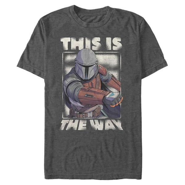 Star Wars - The Mandalorian - Mandalorian The Way - Homme T-shirt - Anthracite chiné - Devant