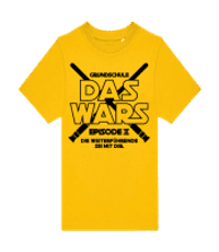 Das Wars Grundschule - Kinder T-Shirt B&C - Gelb - Vorne
