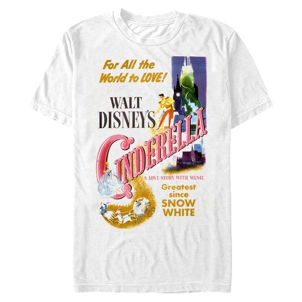Aperçu: Disney - Cendrillon - Popelka & princ Vintage Poster - Homme T-shirt - Blanc - Devant Aperçu: Disney - Cendrillon - Popelka & princ Vintage Poster - Homme T-shirt - Blanc - Devant