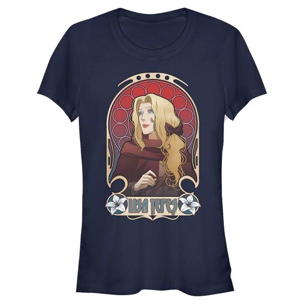 Netflix - Castlevania - Lisa Tepes Lisa Nouveau - Christmas - Femme T-shirt - Bleu marine - Devant