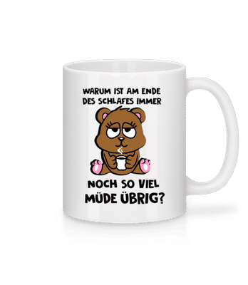 Am Ende Des Schlafes - Tasse - Weiß - Vorne