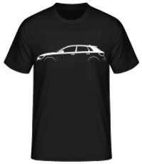 'Audi RS 3 Sportback (8Y)' Silhouette - Pánske basic tričko - Čierna - Predné