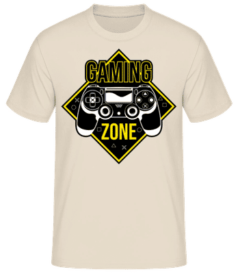 Gaming Zone - T-shirt standard Homme - Crème - Devant