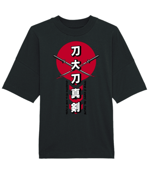 Aperçu: Katana - T-shirt Bio unisexe Stanley Stella extra large - Noir - Devant