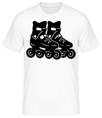 Inline-Skates - Männer Basic T-Shirt - Weiß - Vorne