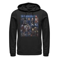 Star Wars - The Mandalorian - Skupina Cast of Many - Unisex Sudadera con capucha - Negro - delante