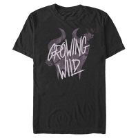 Disney - Zloba Královna všeho zlého - Symbol Growing Horns - Pánské Tričko - Černá - Napřed