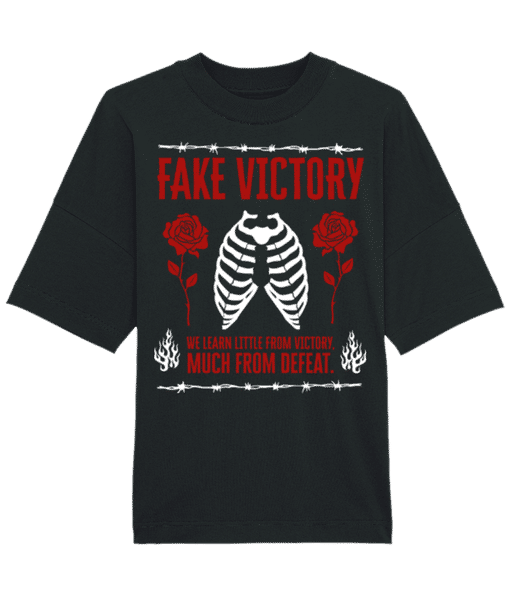 Aperçu: Fake Victory - T-shirt Bio unisexe Stanley Stella extra large - Noir - Devant