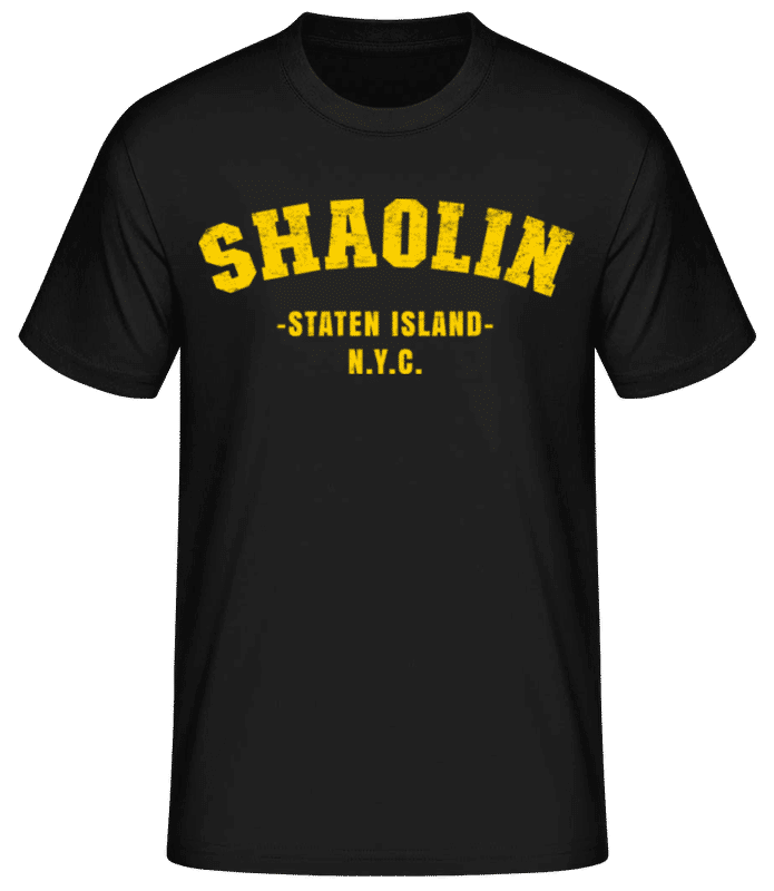 Vorschau: Staten Island Shaolin - Männer T-Shirt B&C - Schwarz - Vorne