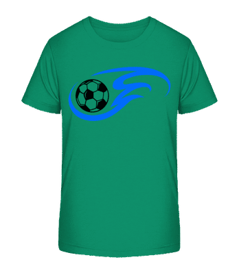 Football Flame - T-shirt bio Enfant Stanley Stella 2.0 - Vert - Devant