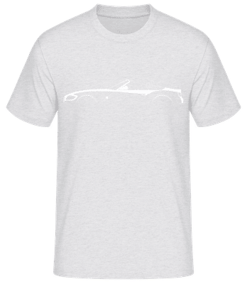 'BMW Z4 (E85)' Silhouette - Männer Basic T-Shirt - Grau meliert - Vorne