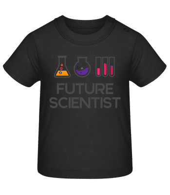 Future Scientist - Baby T-Shirt - Black - Front