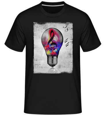 Ampoule Coloré -  T-Shirt Shirtinator homme - Noir - Devant