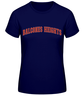 Balcones Heights - T-shirt standard Femme - Bleu marine - Devant