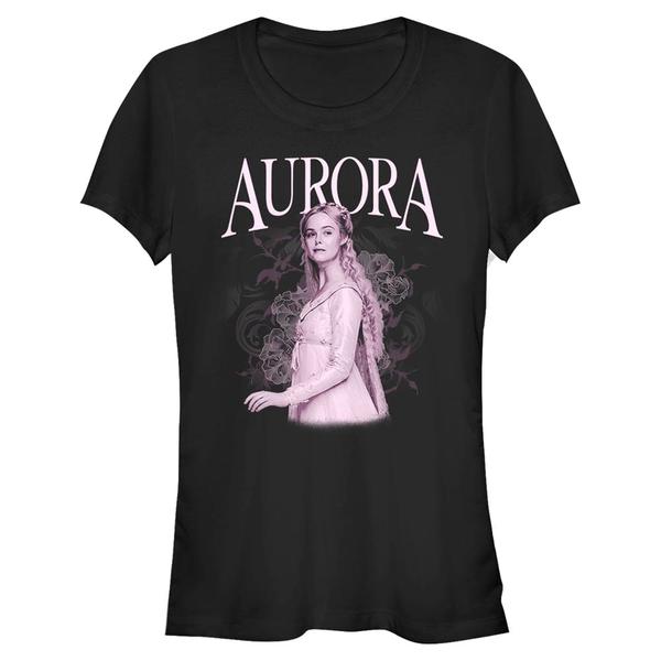 Aperçu: Disney - Maléfique Le Pouvoir du Mal - Aurora Briar Rose - Femme T-shirt - Noir - Devant Aperçu: Disney - Maléfique Le Pouvoir du Mal - Aurora Briar Rose - Femme T-shirt - Noir - Devant