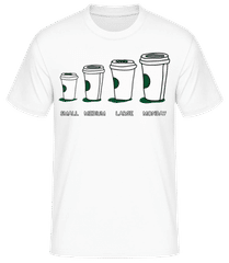 Káva Small Medium Large pondělí · Pánské basic tričko