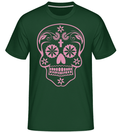Día de los Muertos Godille -  T-Shirt Shirtinator homme - Vert bouteille - Devant