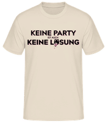 Keine Party Ist Auch Keine Lösung Rot · Männer Basic T-Shirt