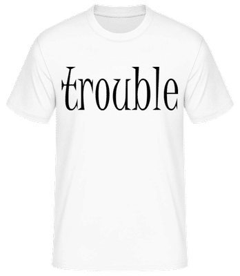 Trouble Makers Partner 1 vom 2 - Men's Basic T-Shirt - White - Front