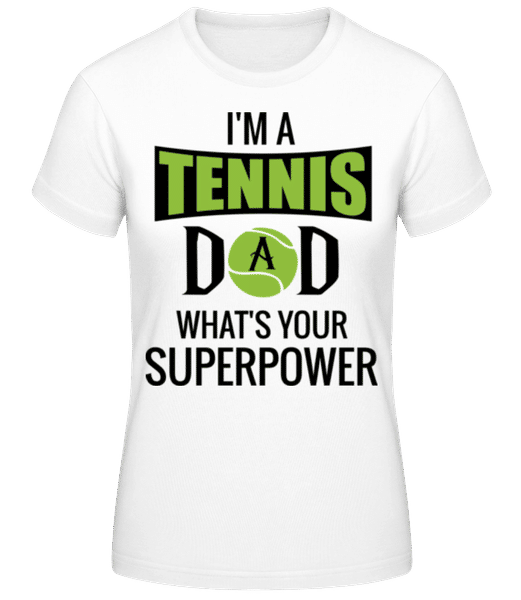 Aperçu: Tennis Dad Superpower - T-shirt femme B&C - Blanc - Devant