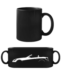 'Mercedes-Benz SLK AMG R171' Silhouette · Black Mug