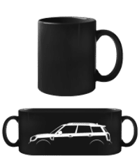 'Mini Cooper Countrym. (F60)' Silhouette - Black Mug - Black - Front