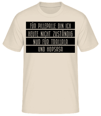 Pillepalle - Männer Basic T-Shirt - Creme - Vorne