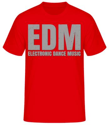 EDM Electronic Dance Music - T-shirt standard Homme - Rouge - Devant