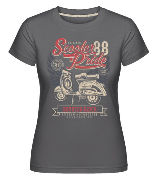 Aperçu: Scooter Pride -  T-shirt Shirtinator femme - Anthracite - Devant