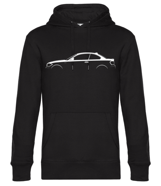 Preview: 'BMW 1 Series Coupe (E82)' Silhouette - Men’s Standard Hoodie - Black - Front