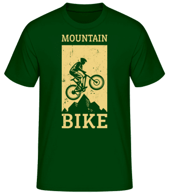 Mountain Bike - Men's Basic T-Shirt - Bottle green - Front