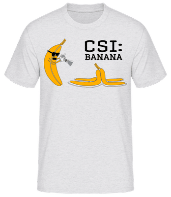 CSI Banana - Pánske basic tričko - Melírovo šedá - Predné