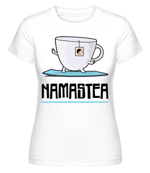 Aperçu: Namastea -  T-shirt Shirtinator femme - Blanc - Devant
