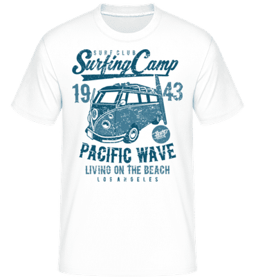 Surfing Camp -  Shirtinator Men's T-Shirt - White - Front
