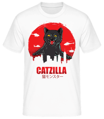 Catzilla - T-shirt standard Homme - Blanc - Devant