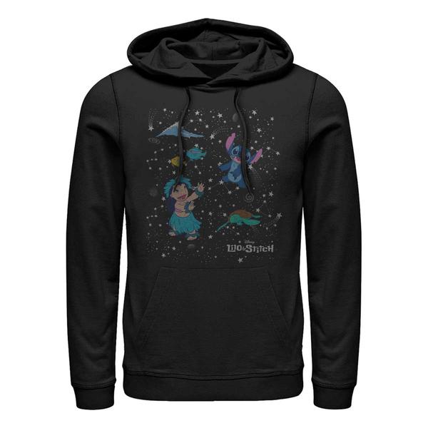 Preview: Disney Classics - Lilo & Stitch - Lilo & Stitch Constelation Lilo Stitch - Unisex Hoodie - Black - Front