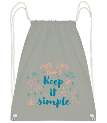 Keep It Simple - Gym bag - Grey - Front