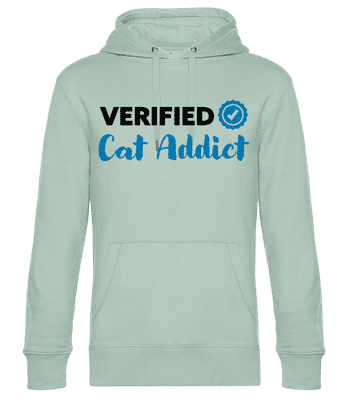 Verified Cat Addict - Männer Standard Hoodie - Mintgrün - Vorne