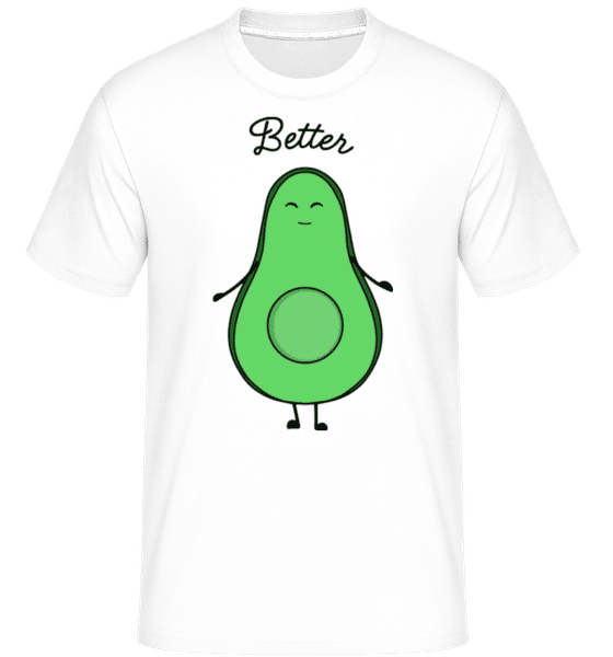 Aperçu: Better -  T-Shirt Shirtinator homme - Blanc - Devant