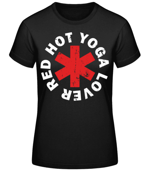 Aperçu: Red Hot Yoga Lover - T-shirt standard Femme - Noir - Devant