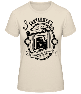 Gentlemen's Club - T-shirt femme B&C - Crème - Devant