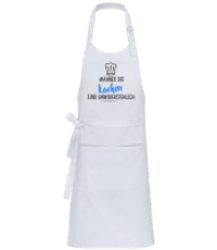 Männer Die Kochen - Profi Kochschürze - Weiß - Vorne