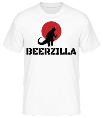 Beerzilla - Männer Basic T-Shirt - Weiß - Vorne