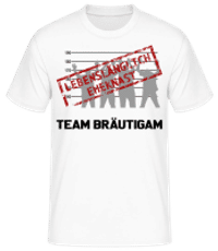 Häftling Team Bräutigam Schwarz - Männer Basic T-Shirt - Weiß - Vorne
