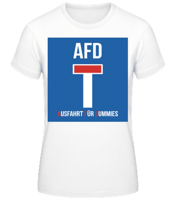 AFD Sackgasse - Frauen T-Shirt B&C - Weiß - Vorne